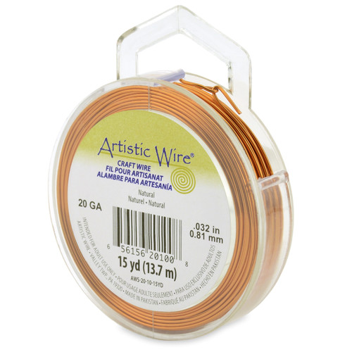 4 Pack Artistic Wire 20 Gauge 15yd-Natural AWS2010 - 656156201008