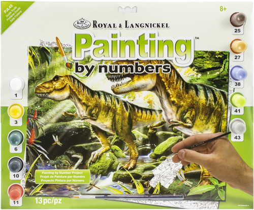 4 Pack Royal & Langnickel(R) Large Paint By Number Kit 15.4"X11.25"-Double Trouble PJL-43 - 090672373717