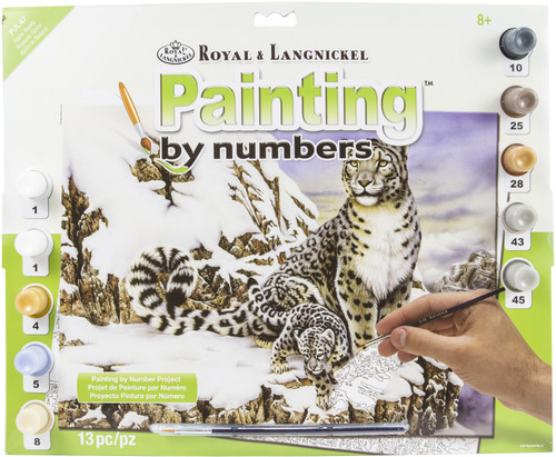 4 Pack Royal & Langnickel(R) Large Paint By Number Kit 15.4"X11.25"-Alpine Royalty PJL-47 - 090672373755