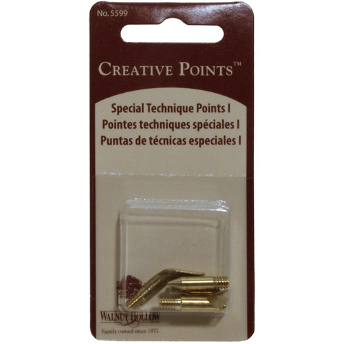 3 Pack Walnut Hollow Special Technique Woodburning Points 5/Pkg-Assorted WH5599 - 046308055991