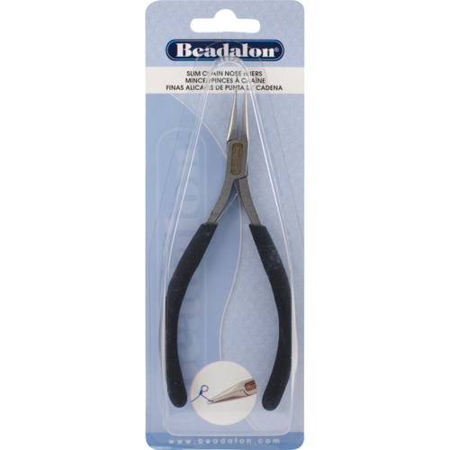 3 Pack - Beadalon Slim Chain Nose Pliers-5.75" - 201A-011 - 035926114012