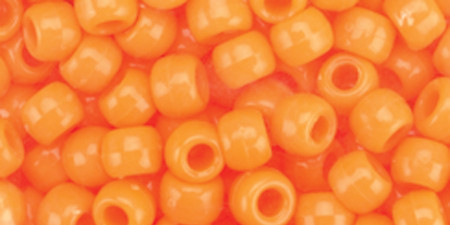 3 Pack - The Beadery Pony Beads 6mmX9mm 900/Pkg-Opaque Orange - 750V-070