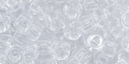 3 Pack - The Beadery Pony Beads 6mmX9mm 900/Pkg-Transparent Crystal - 750V-006