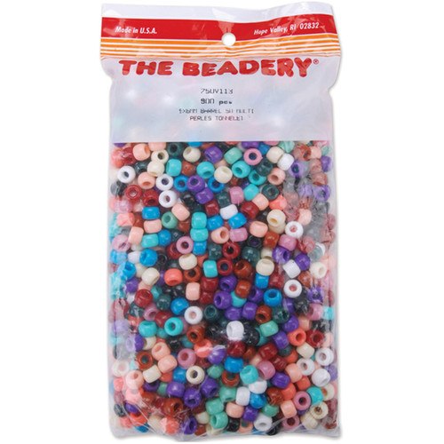 3 Pack - The Beadery Pony Beads 6mmX9mm 900/Pkg-Southwest Multicolor - 750V-113 - 045155001014