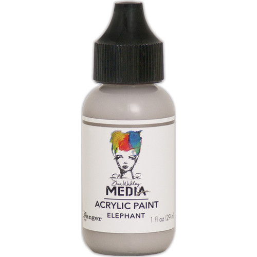 3 Pack - Dina Wakley Media Acrylic Paint 1oz-Elephant - MDQ-53989 - 789541053989 3 Pack - Dina Wakley Media Acrylic Paint 1oz-Elephant - MDQ-53989 - 789541053989