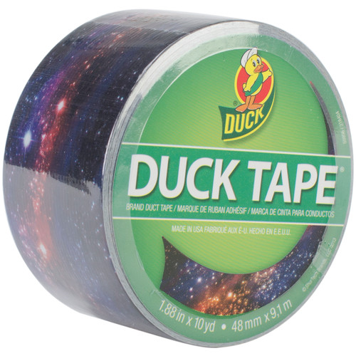 6 Pack - Duck Patterned Duck Tape 1.88"X10yd-Galaxy - PDT-039 - 075353920046