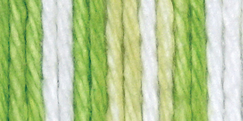 6 Pack Lily Sugar'n Cream Yarn Stripes-Lime 102021-21712