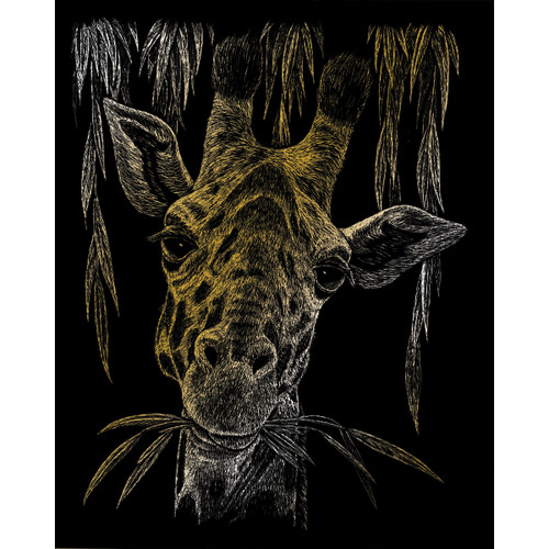 3 Pack Royal & Langnickel(R) Gold Foil Engraving Art Kit 8"X10"-Giraffe GOLDFL-24