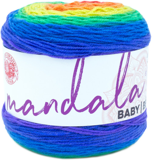 3 Pack Lion Brand Mandala Baby Yarn-Rainbow Falls 526-201 - 023032023991