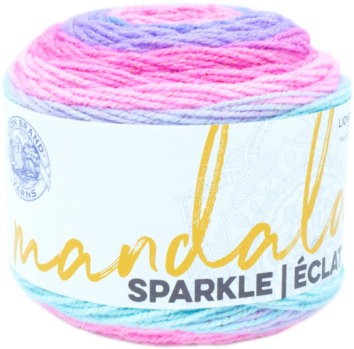 3 Pack Lion Brand Mandala Sparkle Yarn-Draco 527-313 - 023032027159