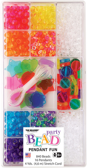 2 Pack The Beadery Party Bead Box Kit-Translucent Coin B6585 - 045155901413