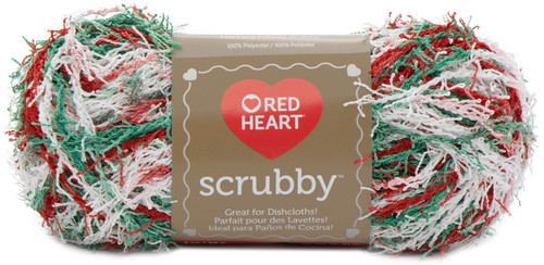 3 Pack Red Heart Scrubby Yarn-Jolly E833-0979 - 073650018268