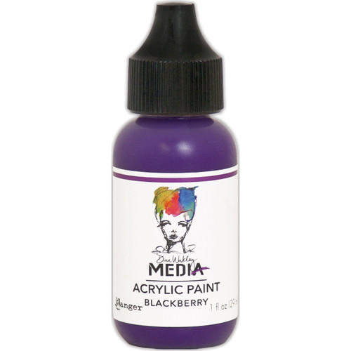3 Pack - Dina Wakley Media Acrylic Paint 1oz-Blackberry - MDQ-53958 - 789541053958