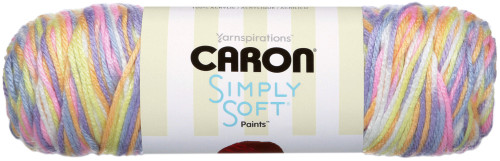 3 Pack - Caron Simply Soft Paints Yarn-Baby Brights - 294021-21015 - 057355416765