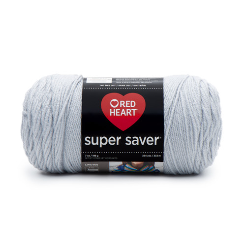 3 Pack - Red Heart Super Saver Yarn-Light Gray - E300B-341 - 073650861390