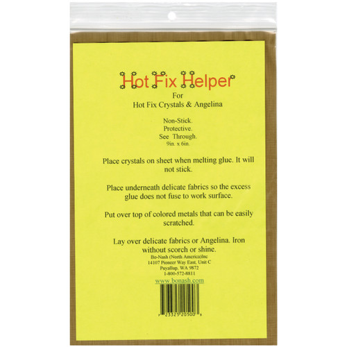 3 Pack - Bo-Nash Hot Fix Helper Fiberglass Ironing Sheet-9"X6" - 1006 - 723325909017