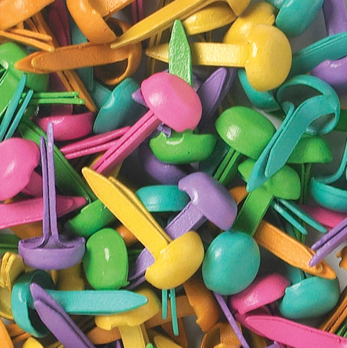 3 Pack - Doodlebug Mini Brads .125" 100/Pkg-Bright - MINIBRAD-063