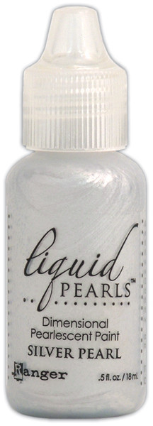 6 Pack - Ranger Liquid Pearls Dimensional Pearlescent Paint .5oz-Silver Pearl - LPL-02055 - 789541002055