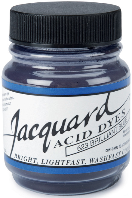 3 Pack - Jacquard Acid Dyes .5oz-Brilliant Blue - JAC-623 - 743772162308
