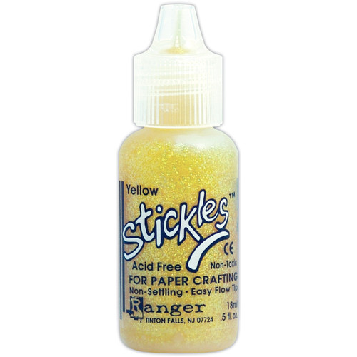 6 Pack - Ranger Stickles Glitter Glue .5oz-Yellow - SGG01-942 - 789541001942
