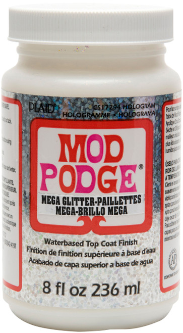 3 Pack Plaid Mod Podge Mega Glitter Hologram-8oz CS17294 - 028995172946