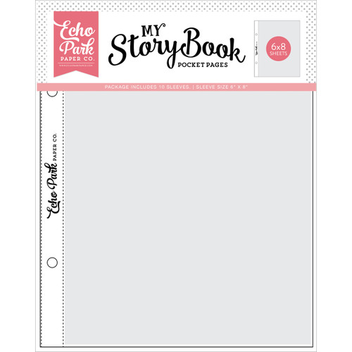 3 Pack My Story Book Album Pocket Pages 6"X8" 10/Pkg-Single Opening MSBPP68-601