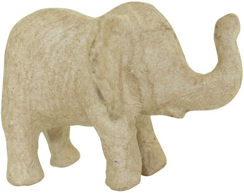 5 Pack - Decopatch Paper-Mache Figurine 4.5"-Elephant - AP-152