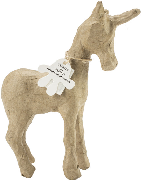 5 Pack Decopatch Paper-Mache Figurine 4.5"-Magical Unicorn -AP-147 - 36095100414723609510041472