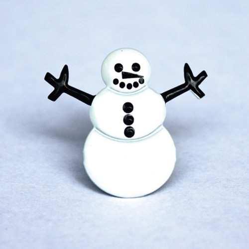 3 Pack - Eyelet Outlet Shape Brads 12/Pkg-Snowmen - QBRD2-11