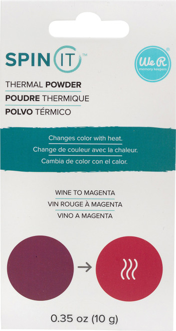 We R Memory Keepers Spin It Specialty Powder -Thermal Wine To Magenta WRSPPW-326 - 633356613268