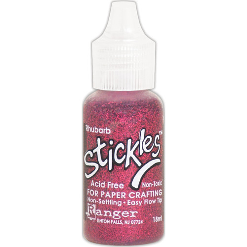 6 Pack Ranger Stickles Glitter Glue .5oz-Rhubarb SGG01-53743 - 789541053743