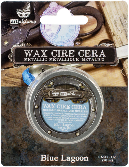 3 Pack - Finnabair Art Alchemy Metallique Wax .68 Fluid Ounce-Blue Lagoon - AAMW-66706 - 655350966706