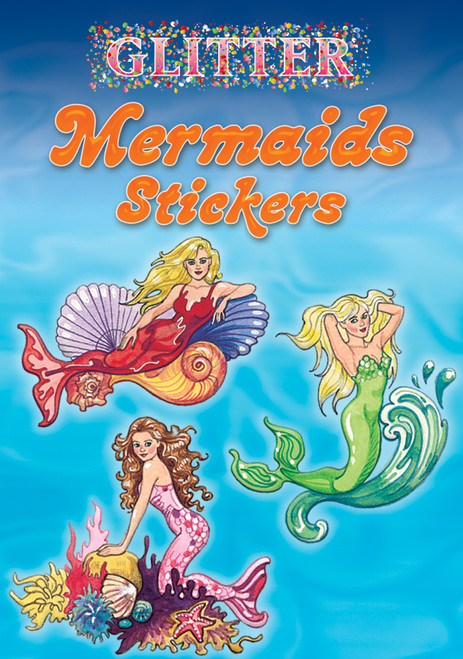 5 Pack Glitter Mermaids StickersB6456744