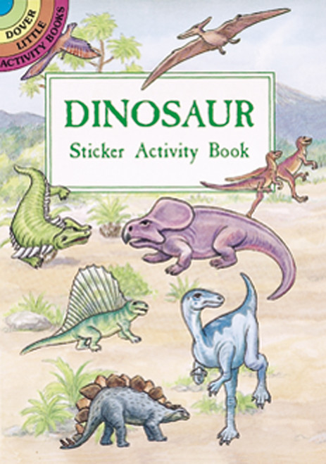 5 Pack Dover Publications-Dinosaur Sticker Activity Book DOV-40053
