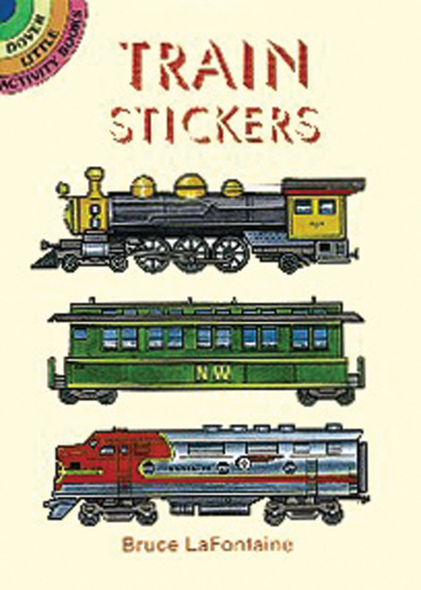 5 Pack Dover Publications-Train Stickers -DOV-40301 - 8007594031039780486403106