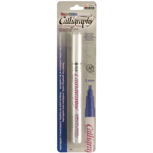 3 Pack - Uchida DecoColor Calligraphy Opaque Paint Marker 2mm-White - 125C-WHT - 028617125022