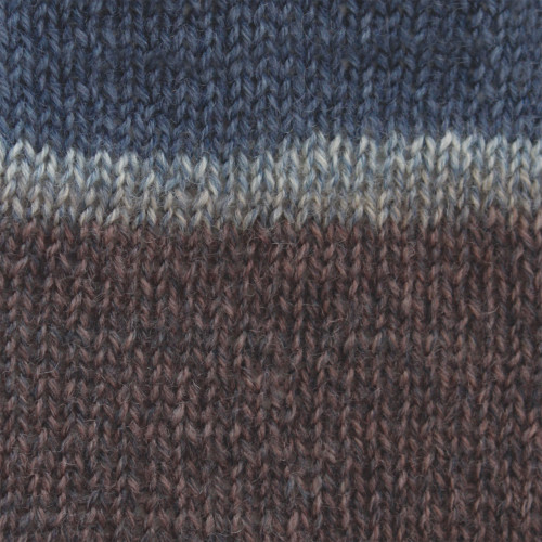 6 Pack - Patons Kroy Socks Yarn-Blue Brown Marl - 243455-55101