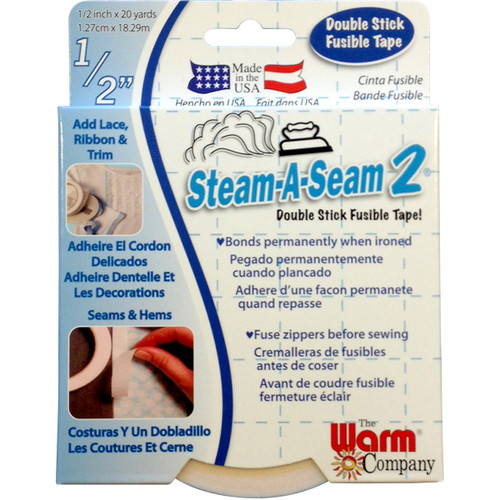 3 Pack - Warm Company Steam-A-Seam 2 Fusible Web-.5"X20yd - 5510 - 753705055102 3 Pack - Warm Company Steam-A-Seam 2 Fusible Web-.5"X20yd - 5510 - 753705055102