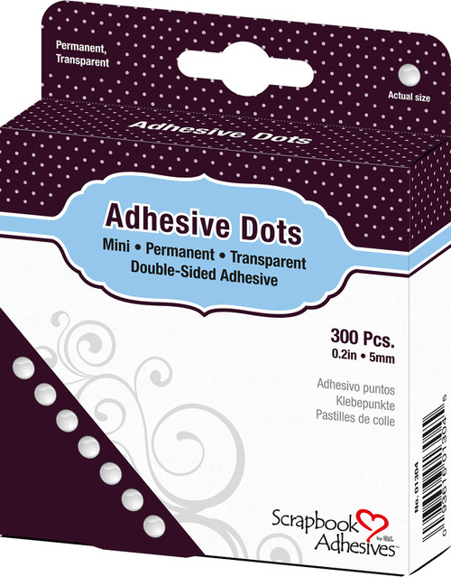 3 Pack Scrapbook Adhesives Dodz Adhesive Dot Roll-Mini .0625" 300/Pkg 013-04