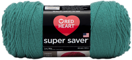 3 Pack - Red Heart Super Saver Yarn-Jade - E300B-3862 - 073650845079