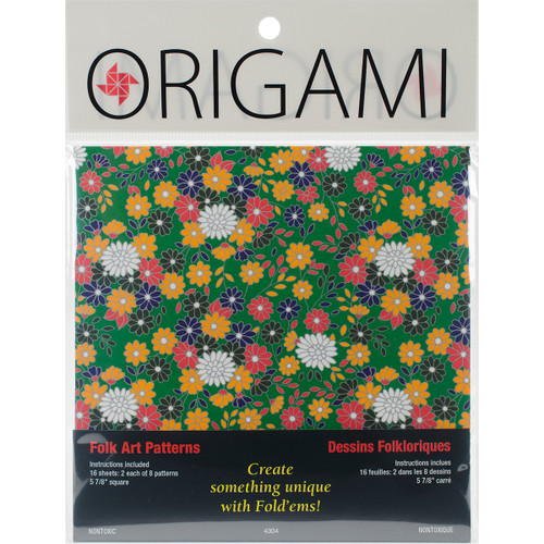3 Pack - Yasutomo Fold 'Ems Origami Paper 5.875" 16/Pkg-Folk Art - 4304 - 031248506344