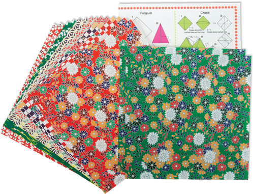 3 Pack - Yasutomo Fold 'Ems Origami Paper 5.875" 16/Pkg-Folk Art - 4304