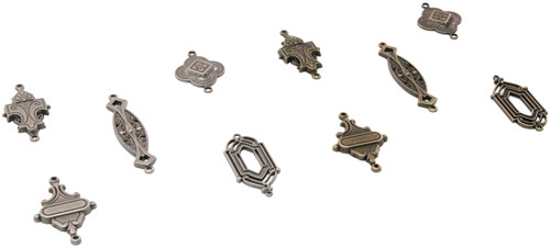 3 Pack - Tim Holtz Assemblage Links 10/Pkg-Art Deco - THA20109 3 Pack - Tim Holtz Assemblage Links 10/Pkg-Art Deco - THA20109