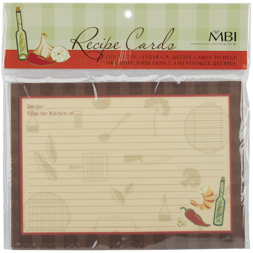 3 Pack MBI Family Recipes Additional Cards 25/Pkg-5"X7" 899855 - 046909998550
