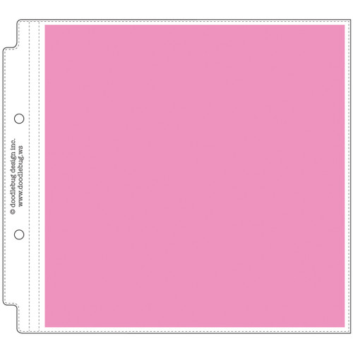 2 Pack - Doodlebug Page Protectors 8"X8" 12/Pkg-(1) 8"X8" Pocket - DB3497 - 842715034976