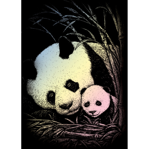 6 Pack - Royal & Langnickel(R) Holographic Foil Engraving Kit 5"X7"-Bamboo Panda - HOLOMIN-104
