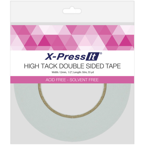3 Pack - X-Press It High Tack Double-Sided Tissue Tape-.5"X55yd - DSH12 - 93238420107259323842010725