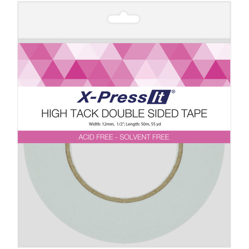 3 Pack X-Press It High Tack Double-Sided Tissue Tape-.5"X55yd DSH12 - 9323842010725