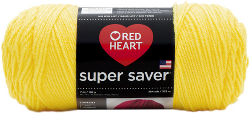 3 Pack - Red Heart Super Saver Yarn-Bright Yellow - E300B-324 - 073650859755