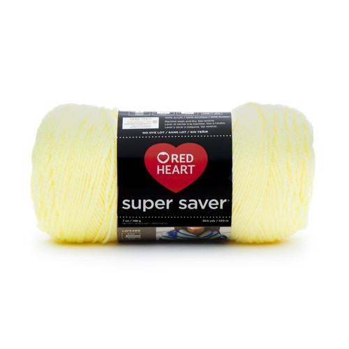 3 Pack - Red Heart Super Saver Yarn-Pale Yellow - E300B-322 - 073650846434